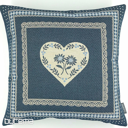 Gobelin cushion cover COUNTRY ROOM blue