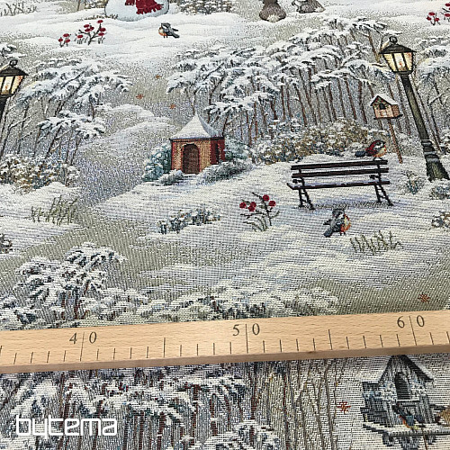 Tapestry fabric NIGHT WINTER