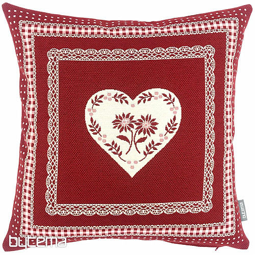 Gobelin cushion cover SELSKÁ JIZBA red