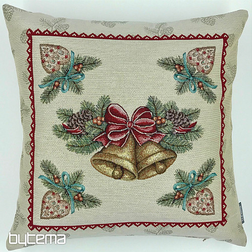 Christmas decorative pillow SILVER RINGS