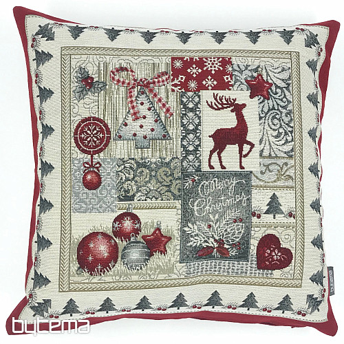 Christmas tapestry pillow cover MERRY CHRISTMAS