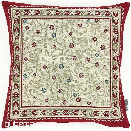 Tapestry cover for a pillow FLOWERS IN THE FRAME