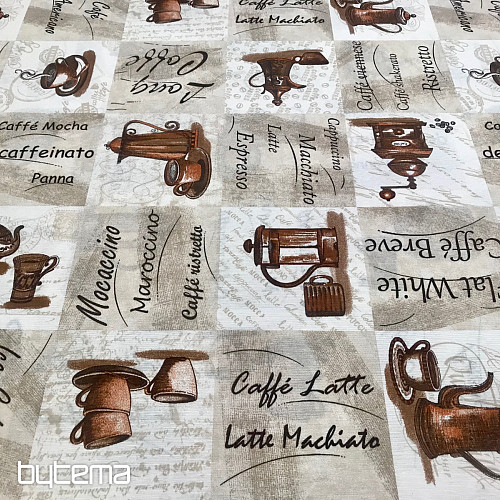 Espresso decorative fabric