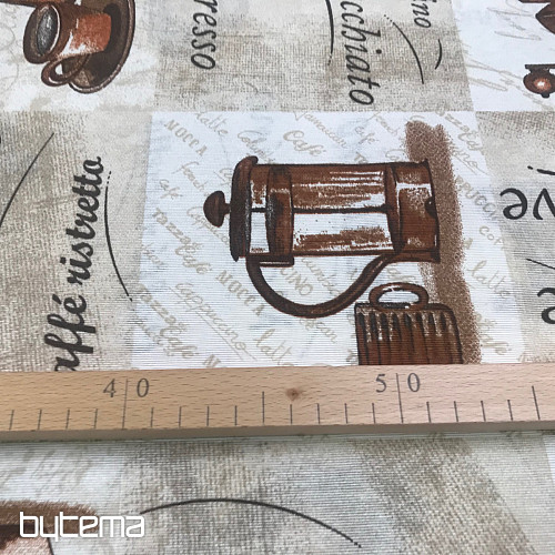 Espresso decorative fabric