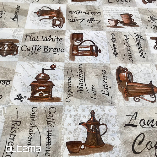 Espresso decorative fabric