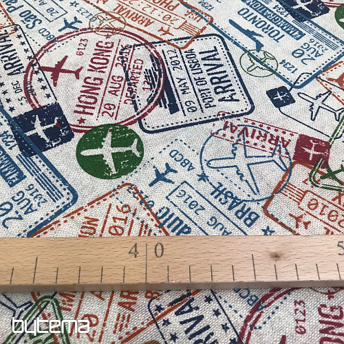 Decorative fabric TRAVEL