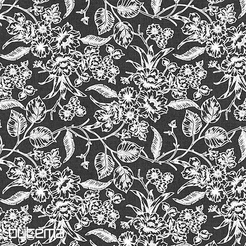 Decorative fabric  IZAL black