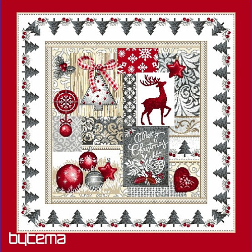 Christmas tapestry pillow cover MERRY CHRISTMAS