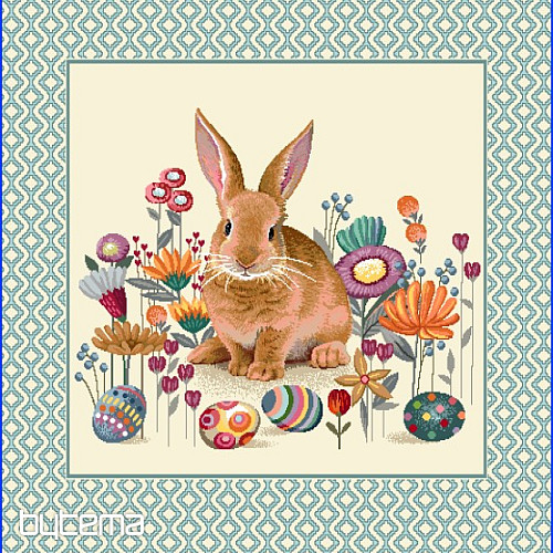 Tapestry pillow-case EASTER BUNNY 2