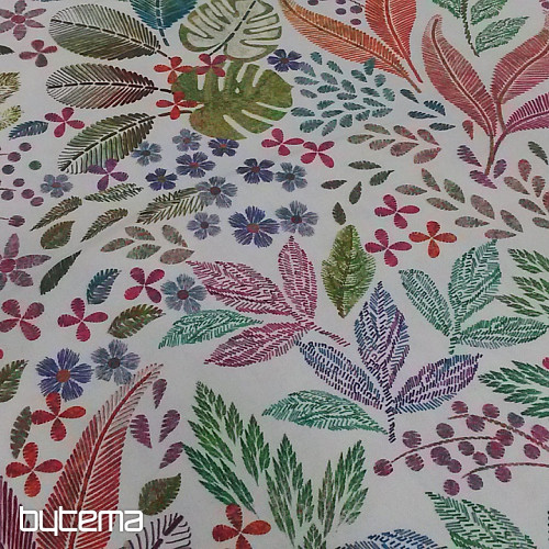 Decorative fabric Leaves MELIA