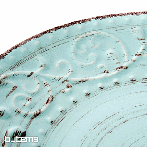 Shallow plate BLUE RELIEF 28X3 cm