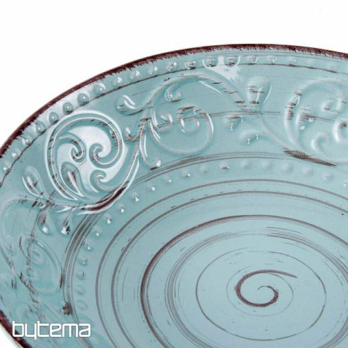 Deep plate BLUE RELIEF 22X4 CM