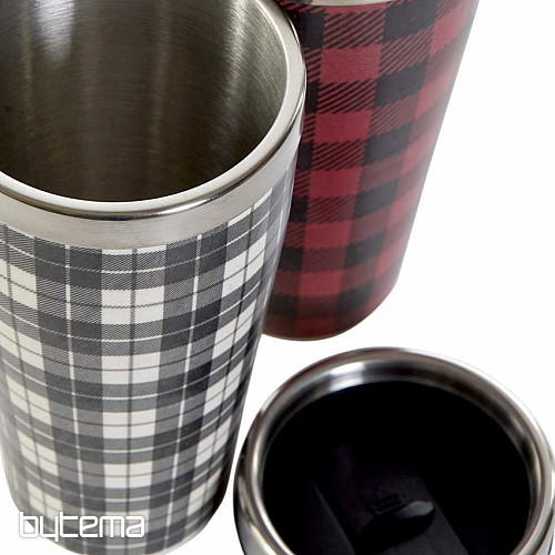 Thermo mug CHECK BLACKD 450 ml