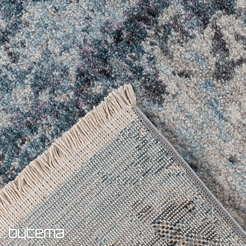Modern carpet MEDELLIN 400 silver / blue