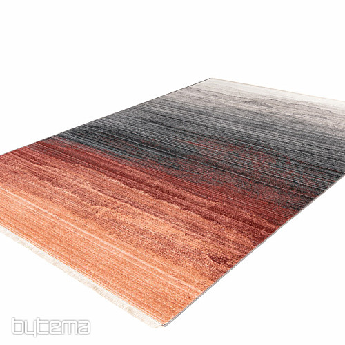 Modern carpet MEDELLIN 409 silver / terra