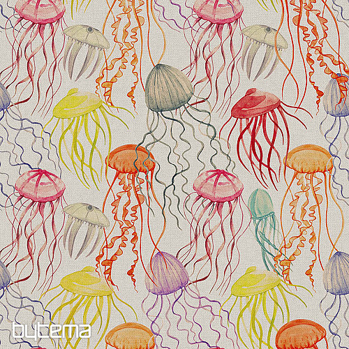 Decorative fabric MEDUSA digital print