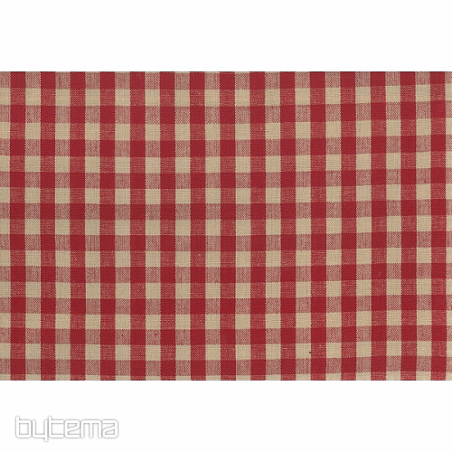 Decorative fabric MERIGNAC 6047/001 beige/rouge