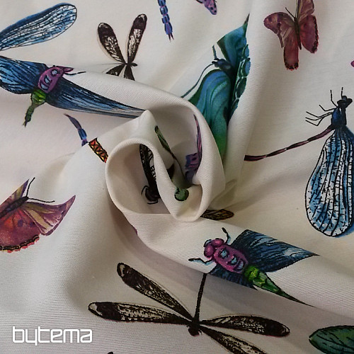 Decorative fabric Butterflies and Dragonflies