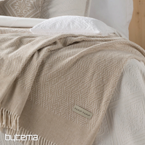 Luxus-Plaid CISSE beige