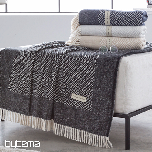 Luxus-Plaid CISSE light grey