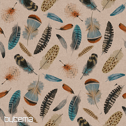 Decorative fabric OTONO FEATHERS 601 digital print