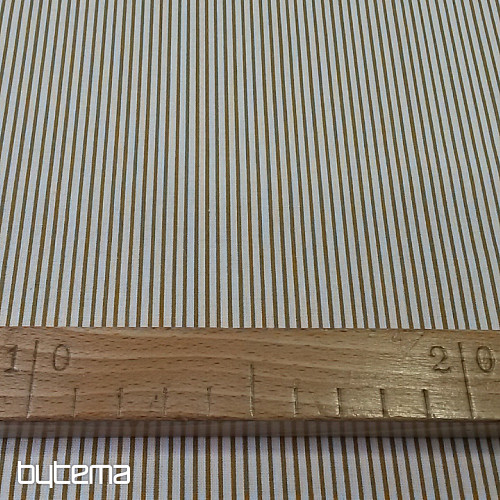 Cotton fabric STRIP brown