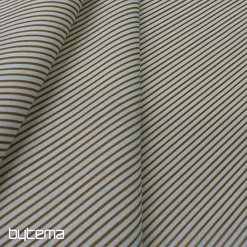 Cotton fabric STRIP brown