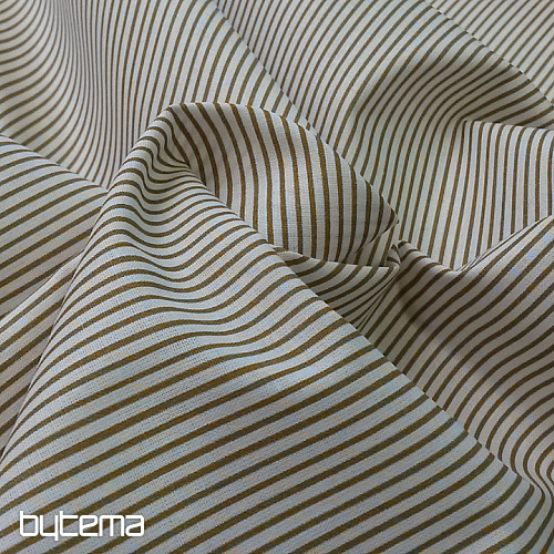 Cotton fabric STRIP brown