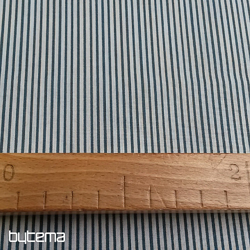 Cotton fabric STRIP blue