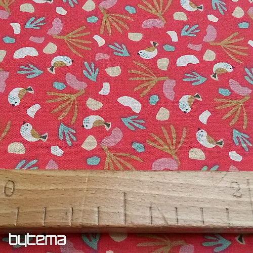 Cotton fabric BIRDS LIPO