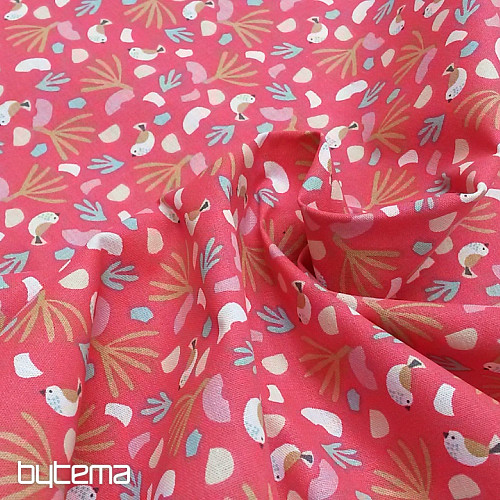 Cotton fabric BIRDS LIPO