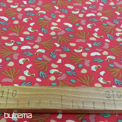 Cotton jersey BIRDS LIPO