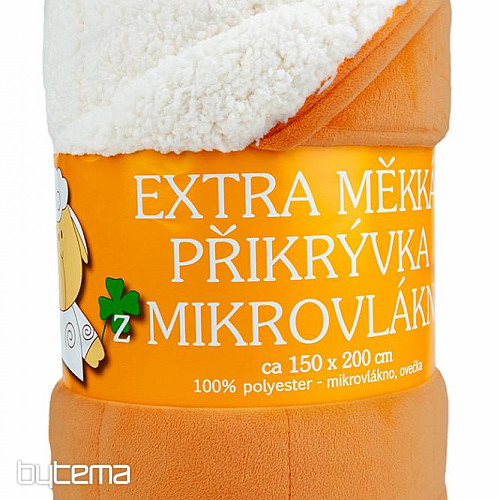 Microfiber blanket EXTRA SOFT SHEEP - lights cinnamon