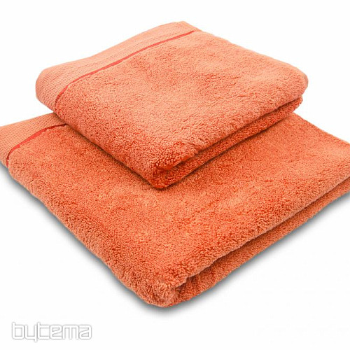 Towel and bath towel MIKRO orange