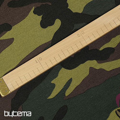 Decorative fabric CAMUFLAJE green