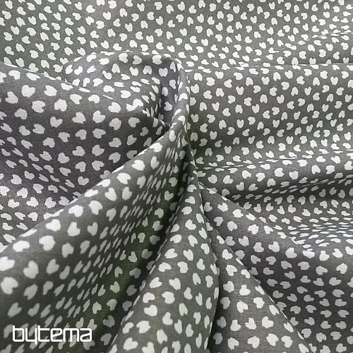 Cotton fabric HEART menthol