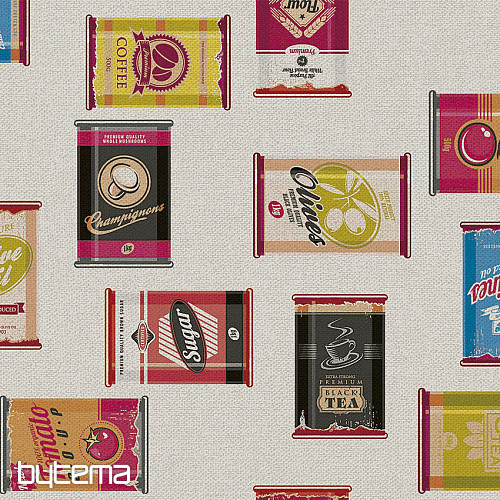 Decorative fabric TINS digital print