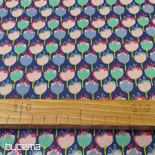 Cotton fabric TULIP