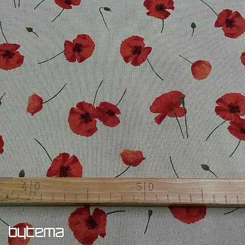 Decorative fabric POPPY
