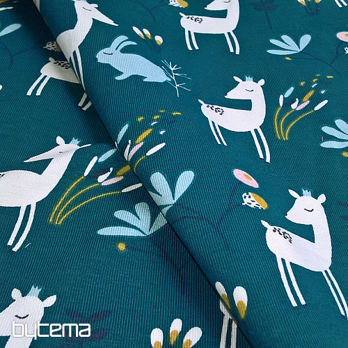 Cotton jersey FAOLA kerosene