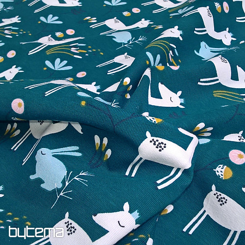 Cotton jersey FAOLA kerosene