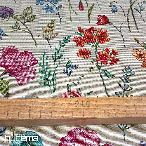 Tapestry fabric BLOOMING MEADOW