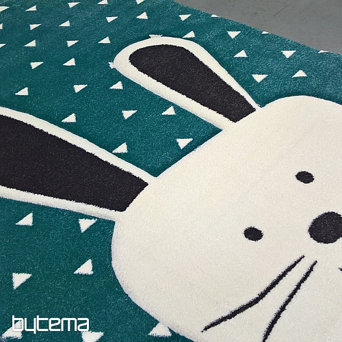 Children carpet PASTEL Bunny turquoise