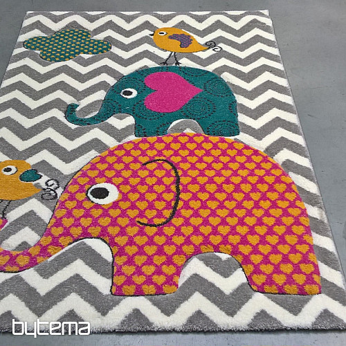 Children carpet PASTEL Elephants