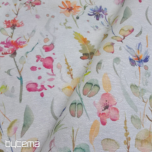 Decorative fabric AZALEA FLOWERS