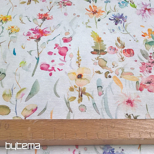 Decorative fabric AZALEA FLOWERS