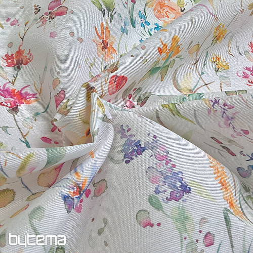 Decorative fabric AZALEA FLOWERS