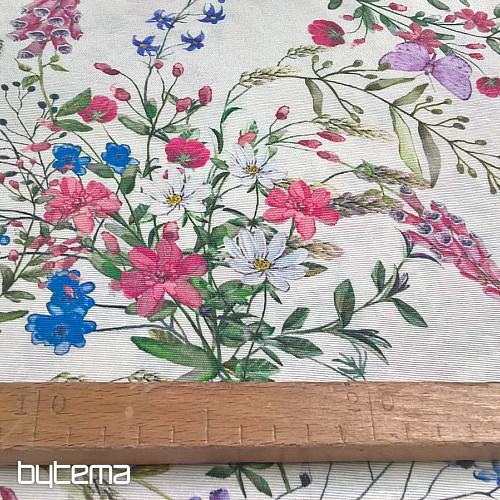 Decorative fabric MALVA MEADOW BLOSSOM