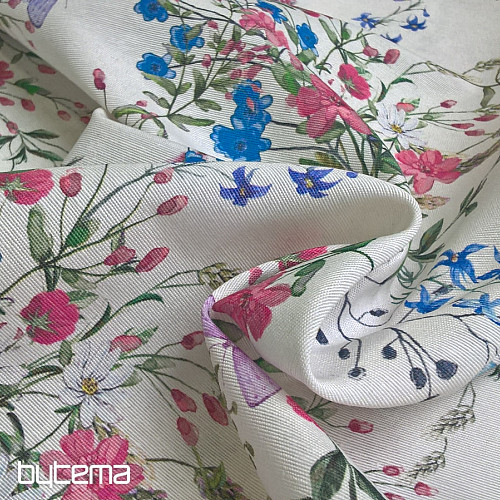 Decorative fabric MALVA MEADOW BLOSSOM