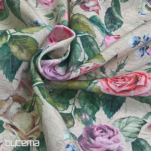 Decorative fabric LANTANA ROSE